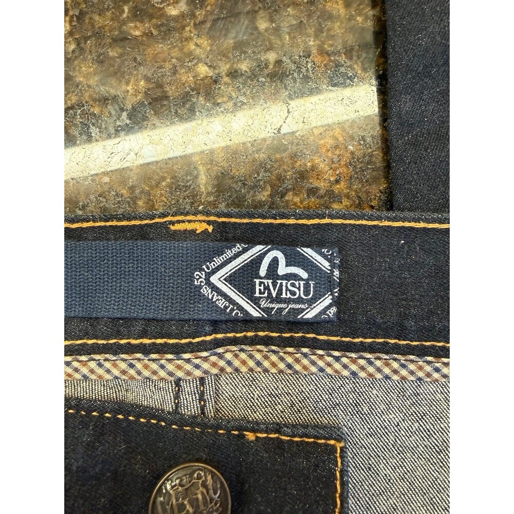 EVISU No 1 Unique 2013 Denim Jeans Size 28 NEW - Picture 9 of 12